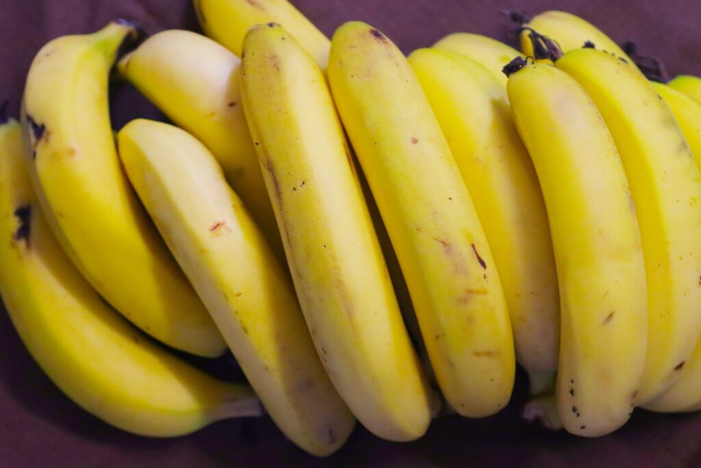 a close up of a bunch of bananas